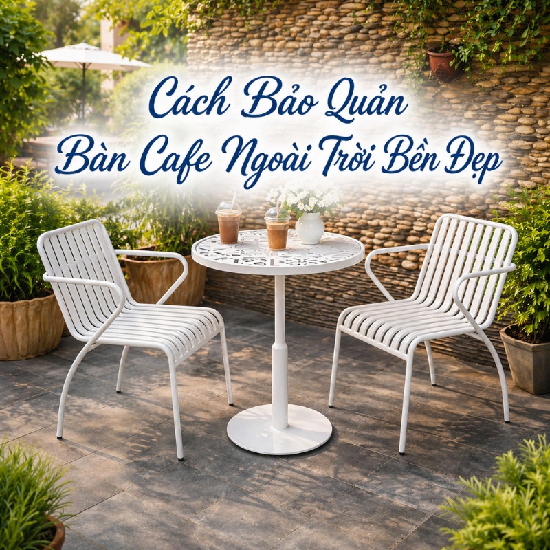 Cách Bảo Quản Bàn Cafe Ngoài Trời Bền Đẹp
