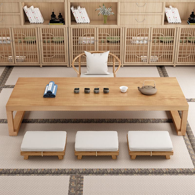 ghế thấp cafe phong cách Nhật zaisu ngồi sàn tatami