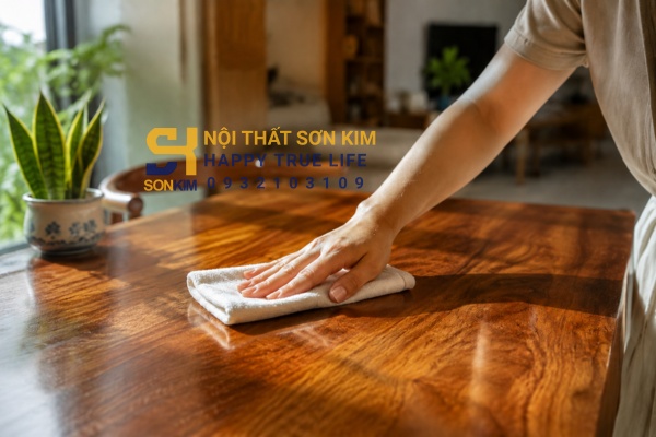 Cách bảo quản bộ bàn ăn gỗ tự nhiên
