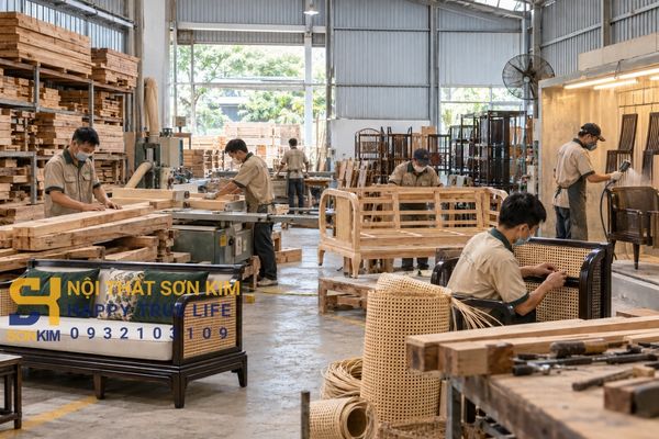 Xưởng sản xuất sofa Indochine trực tiếp tại Q12 TPHCM