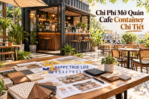 Chi phí mở quán cafe container chi tiết