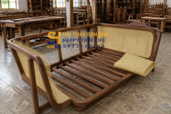 Quy trình chế tác sofa Indochine thủ công tại xưởng