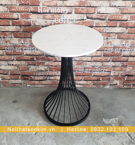 bàn cafe mặt tròn chấn sắt