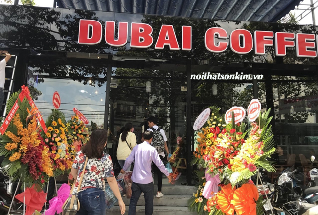 bàn ghế cafe quán dubai coffee