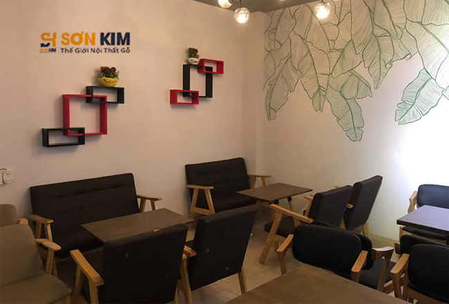 bàn ghế gỗ quán cafe 