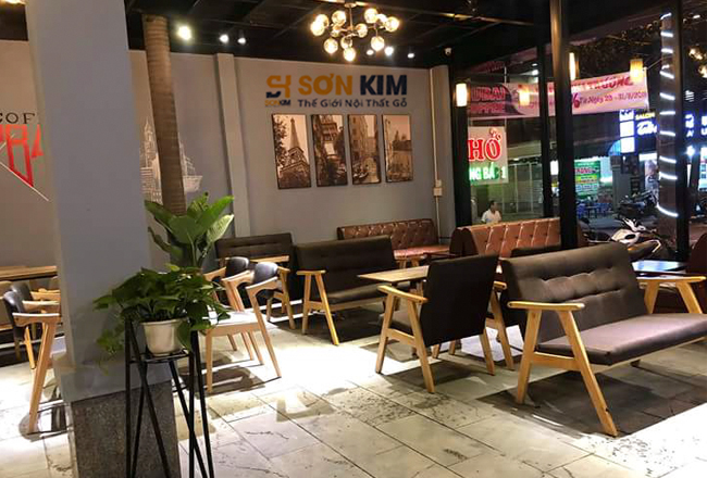 bàn ghế gỗ cho quán cafe 