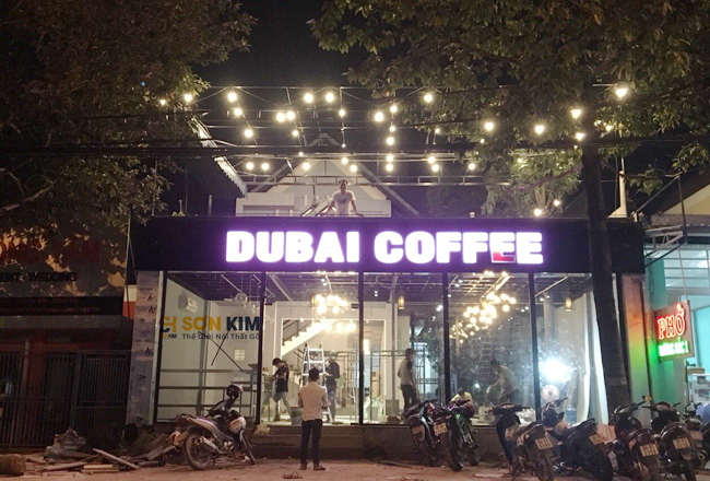 dự án bàn ghế quán cafe đang trong giai đoạn thi công