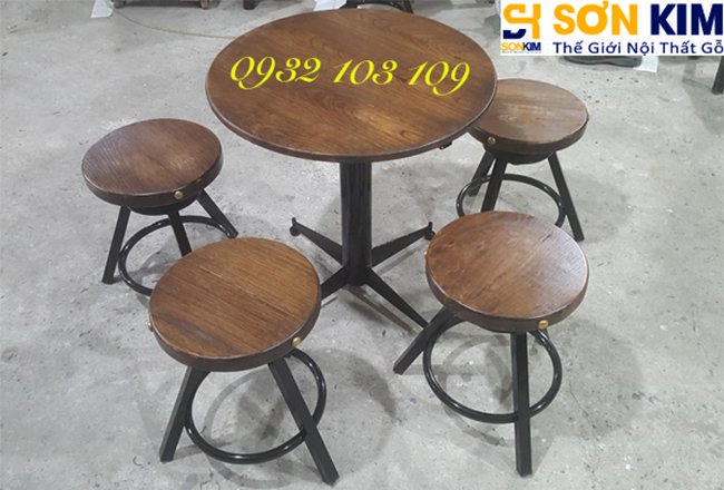 bàn ghế cà phê sắt
