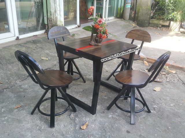 ban ghe cafe, vintage bgv02