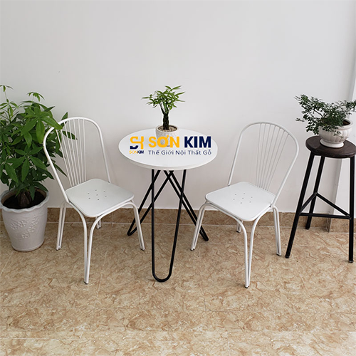 mẫu bàn ghế cafe sắt