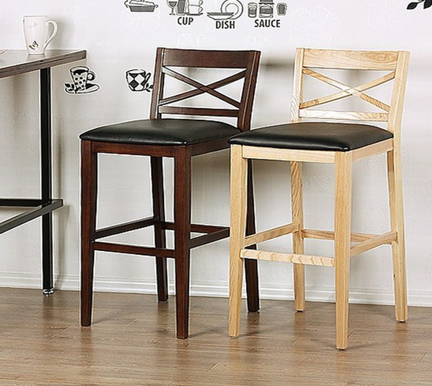 mẫu ghế cafe gỗ cao su 