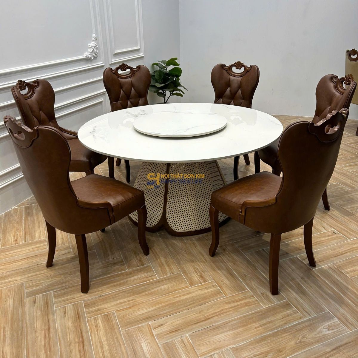 Bộ bàn ăn BAMBOO ghế SOHO sang trọng BGA144-1