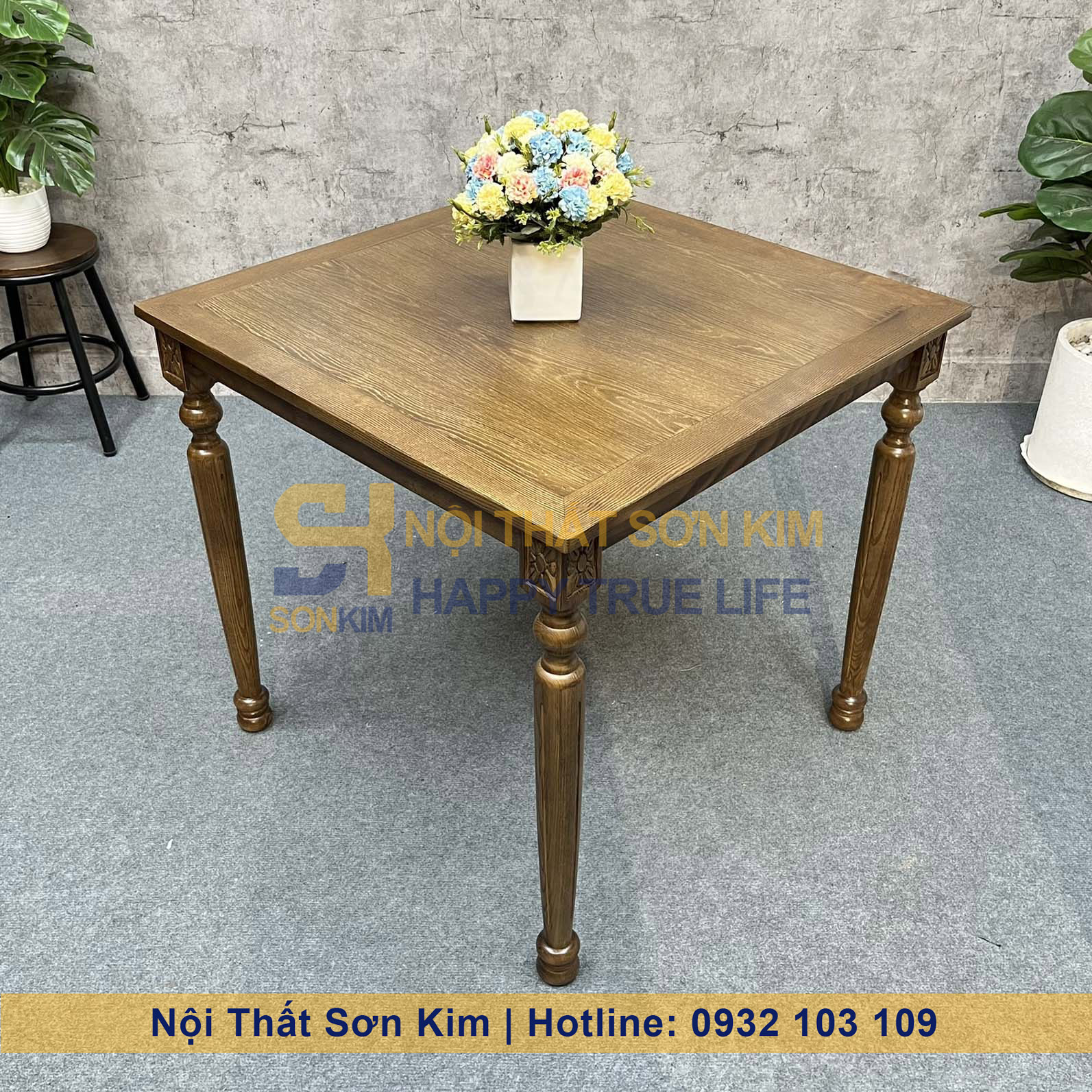 Bàn Ăn Louis Gỗ BC68