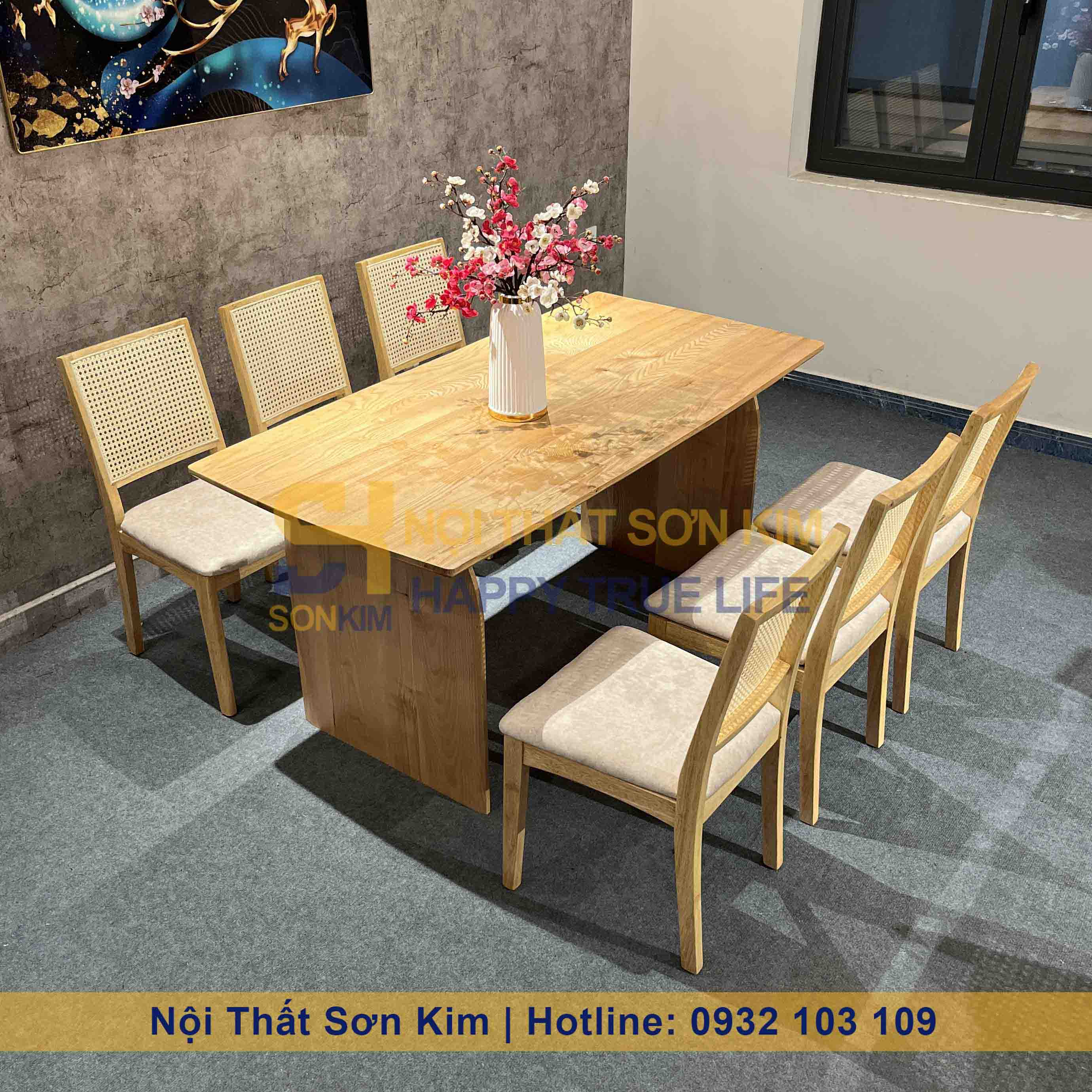 Bàn Ăn Rustic và Ghế Mila BGC267