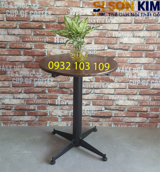 Bàn Sắt Tròn Cà Phê BC04