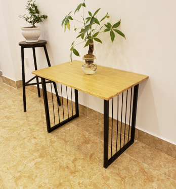 Bàn cafe gỗ hình chữ nhật BC37