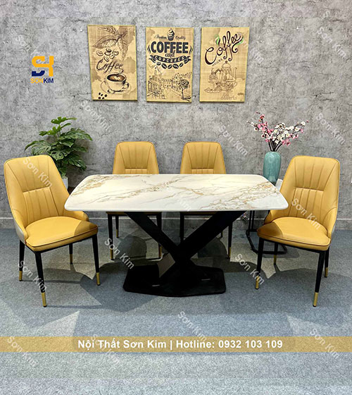 Bàn ăn ghế Mina BGD58 hiện đại và đẳng cấp