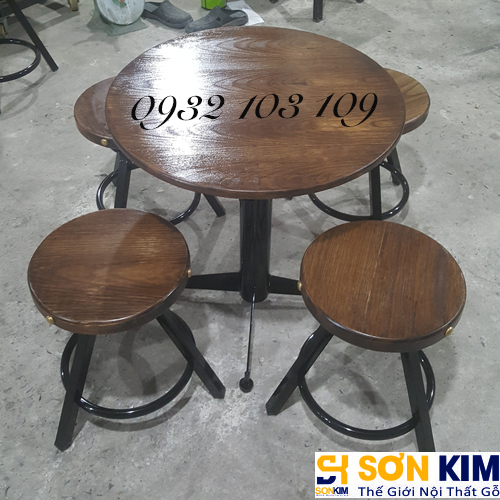 bo ban ghe cafe chan sat