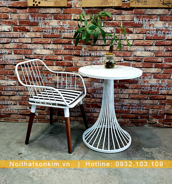 Bàn Ghế Sắt Cafe Đẹp BGC113