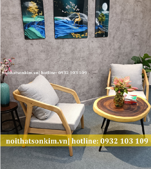 Bàn ghế cafe gỗ BGC166 bộ bàn ghế quán cafe đẹp