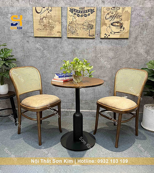 Bàn ghế cafe BGC194 sắt Thonet 811 sang trọng, vintage