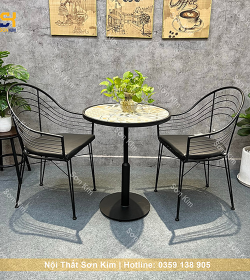 Bộ bàn ghế cafe Nữ Hoàng BGC200 cao cấp sang trọng