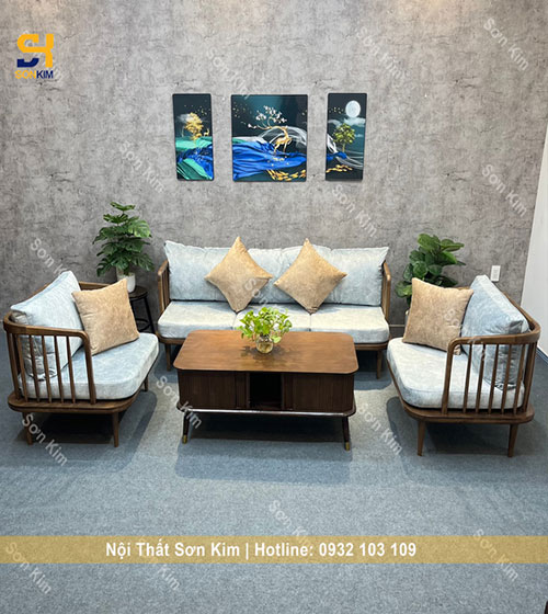 Bộ bàn ghế cafe sofa Fly màu nâu mới BGC210
