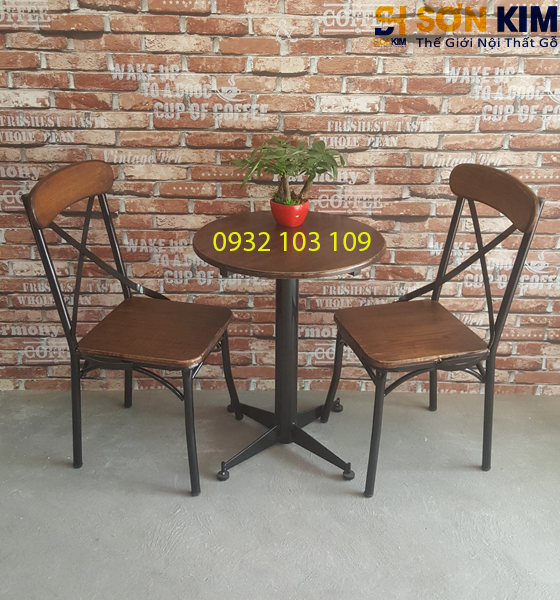 Bàn Ghế Cafe Giả Cổ BGC39
