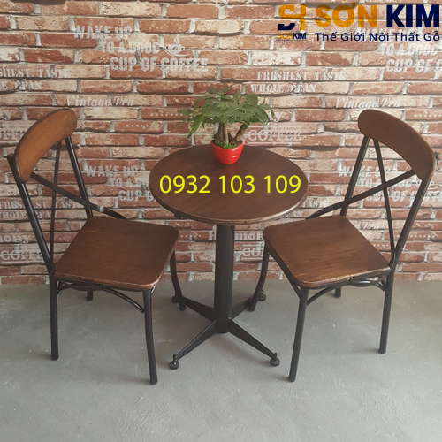 Hình 6: Bàn ghế cafe giả cổ BGC39.