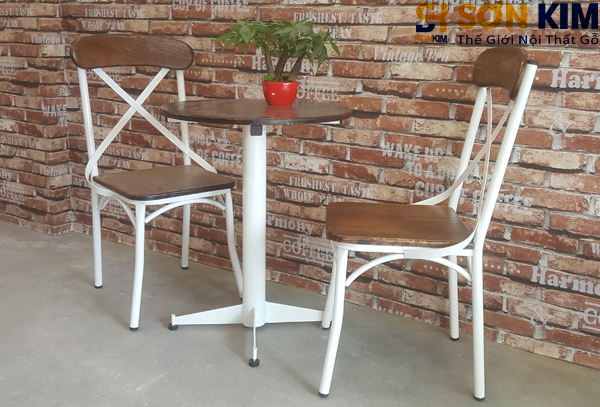 ban ghe go cafe mini