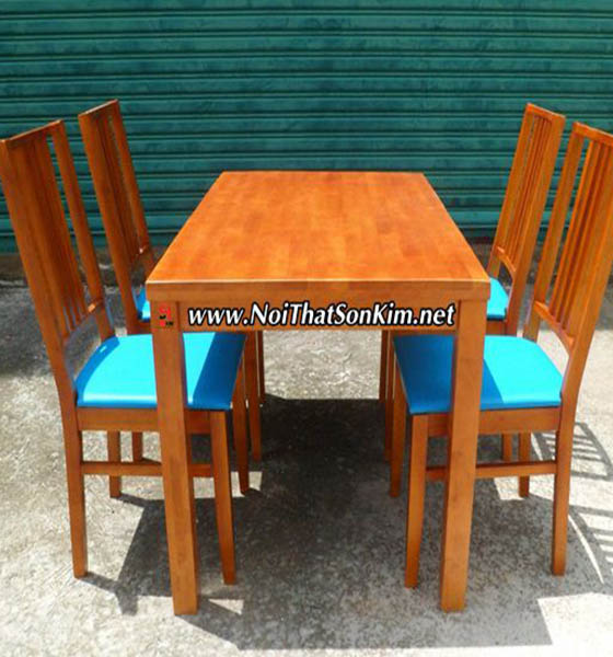 Bàn ghế gỗ nhà hàng quán ăn BNH04