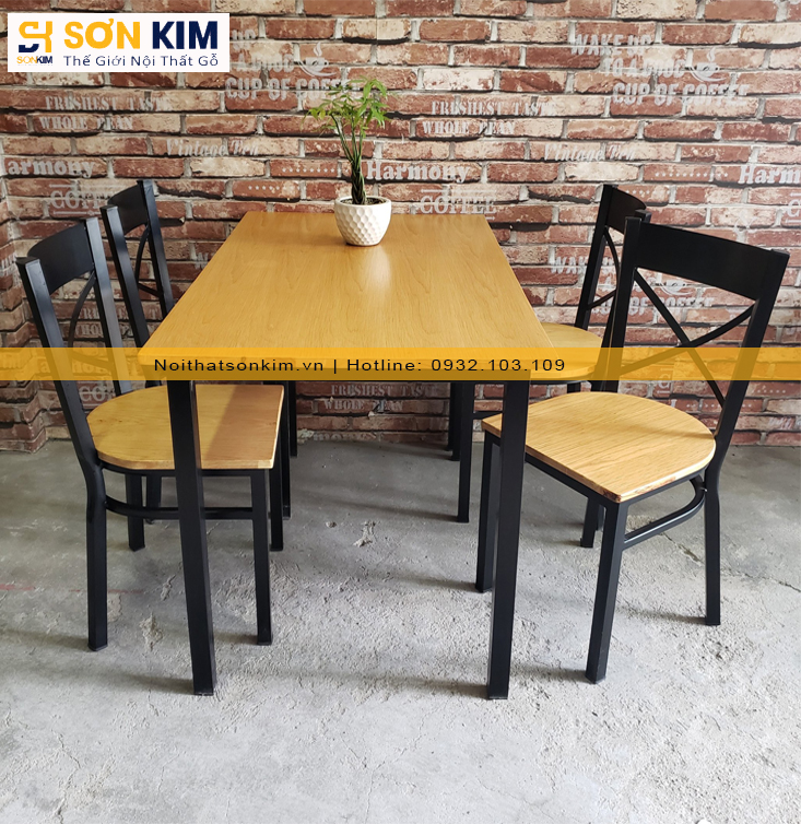 Bàn ghế quán ăn BGA30