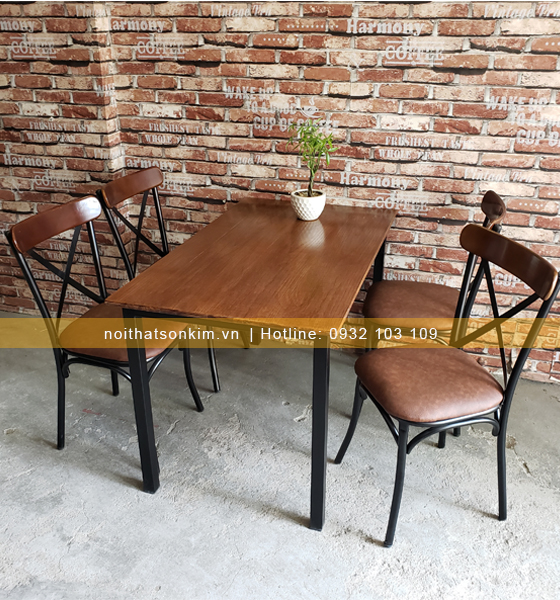 Bàn ghế quán ăn BGA33