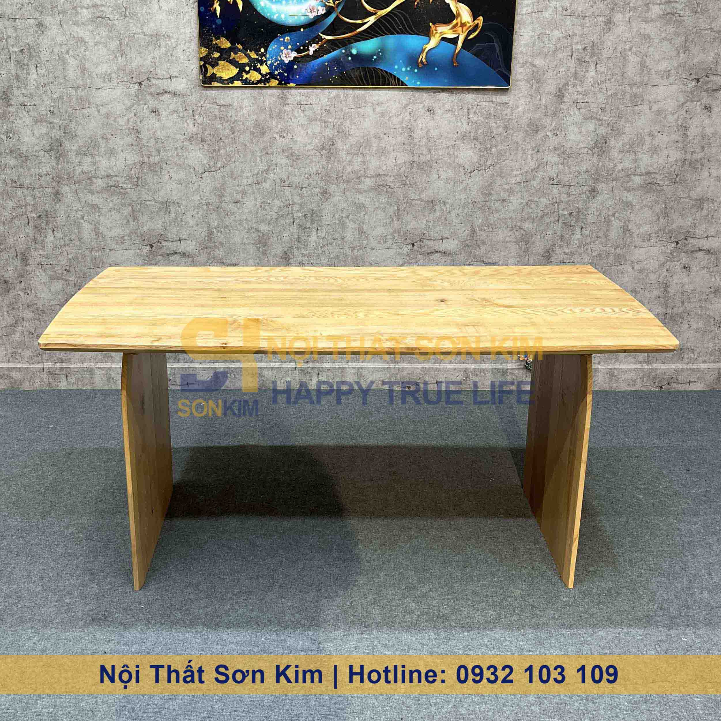 Bàn Rustic Chân Trơn BC72