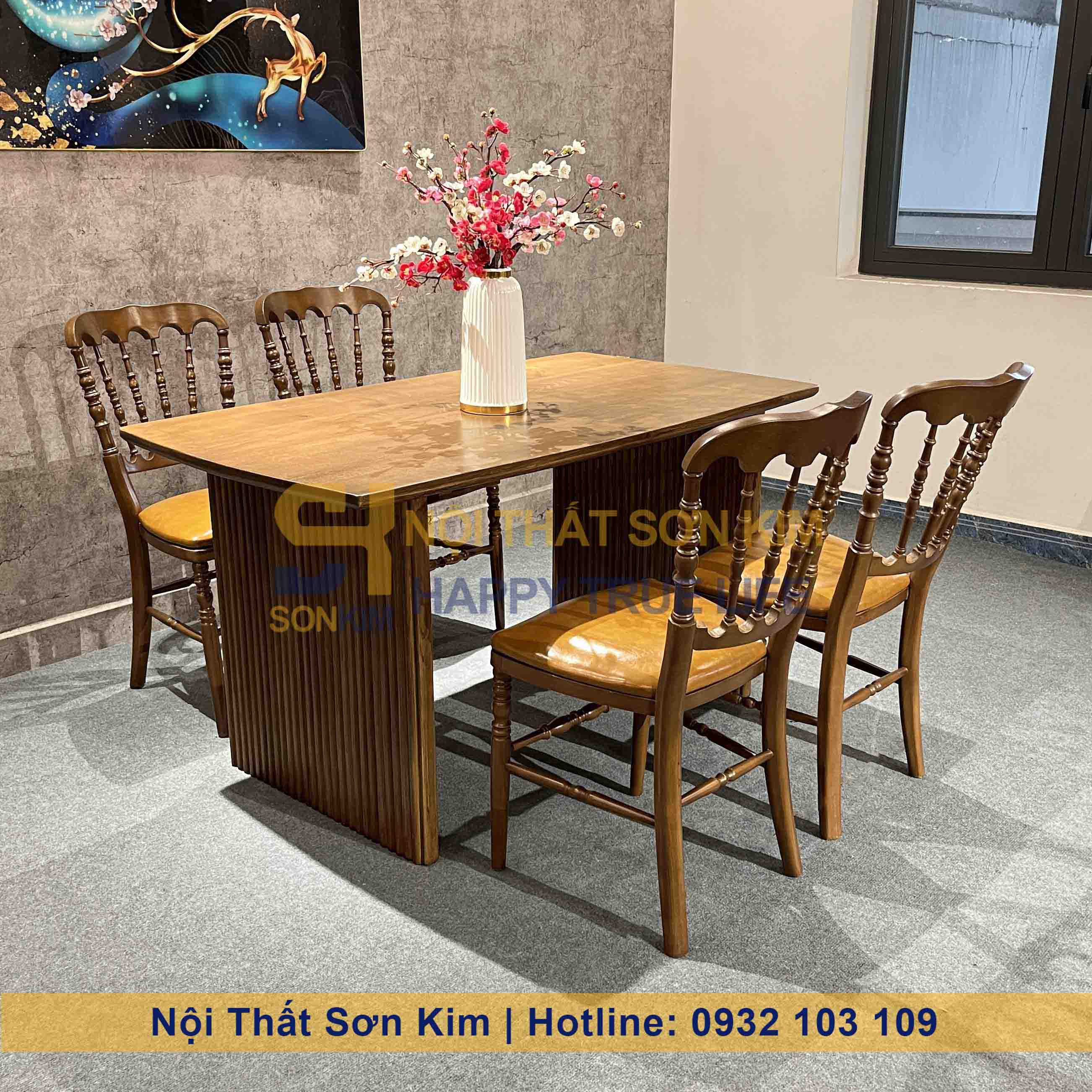 Bàn Rustic Ghế Napoleon BGC278