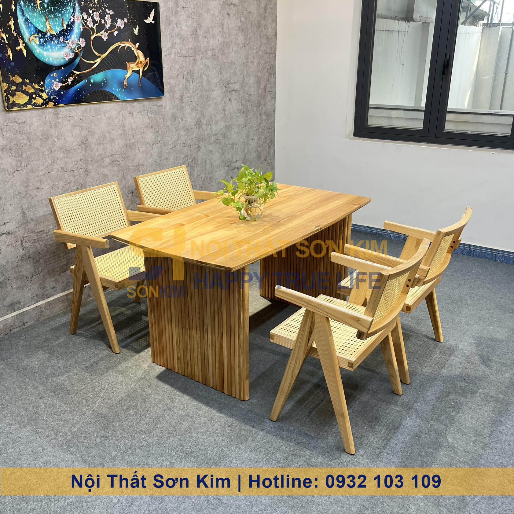 Bàn Rustic Ghế Vleg BGC259