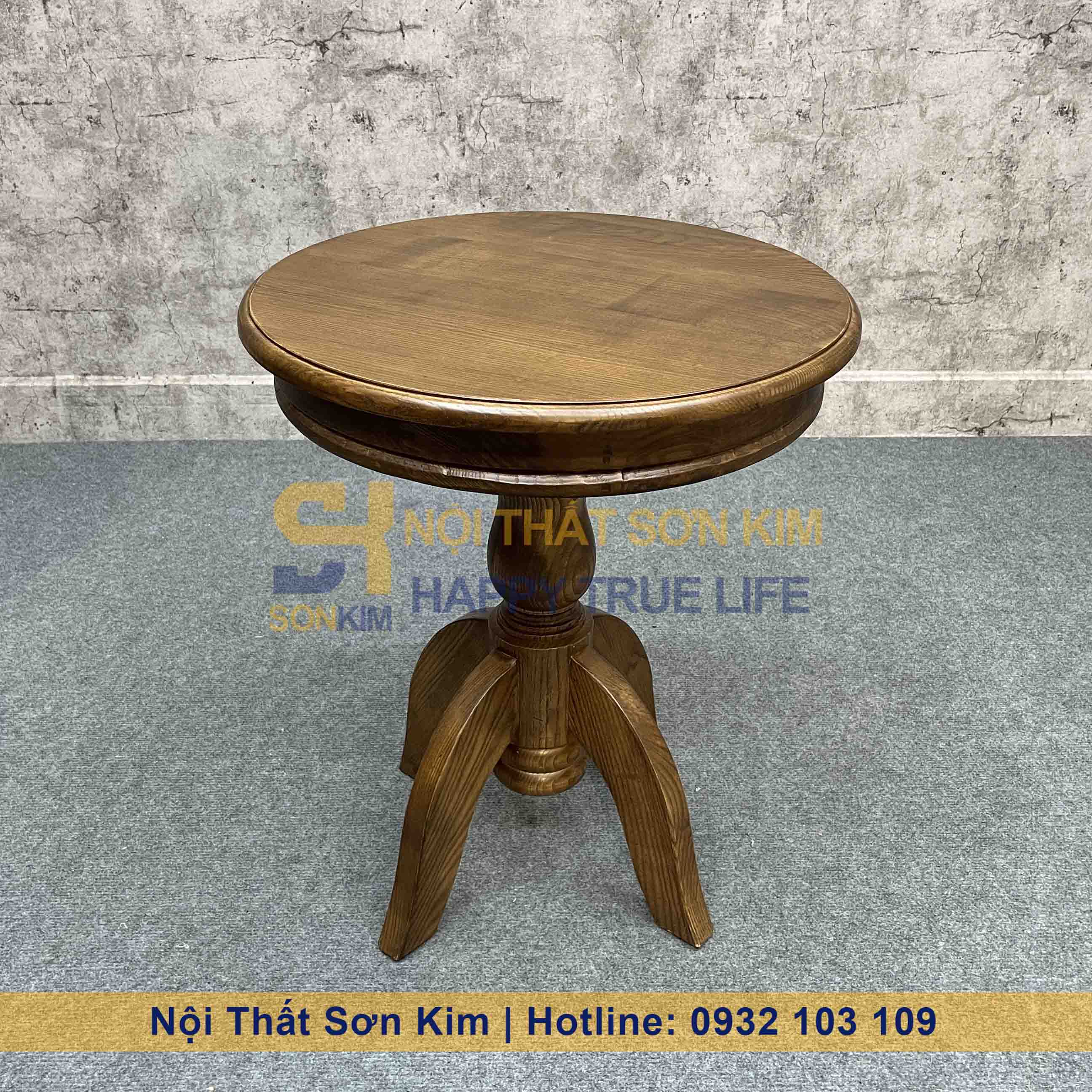 Bàn Sofa Trụ Gỗ BC71
