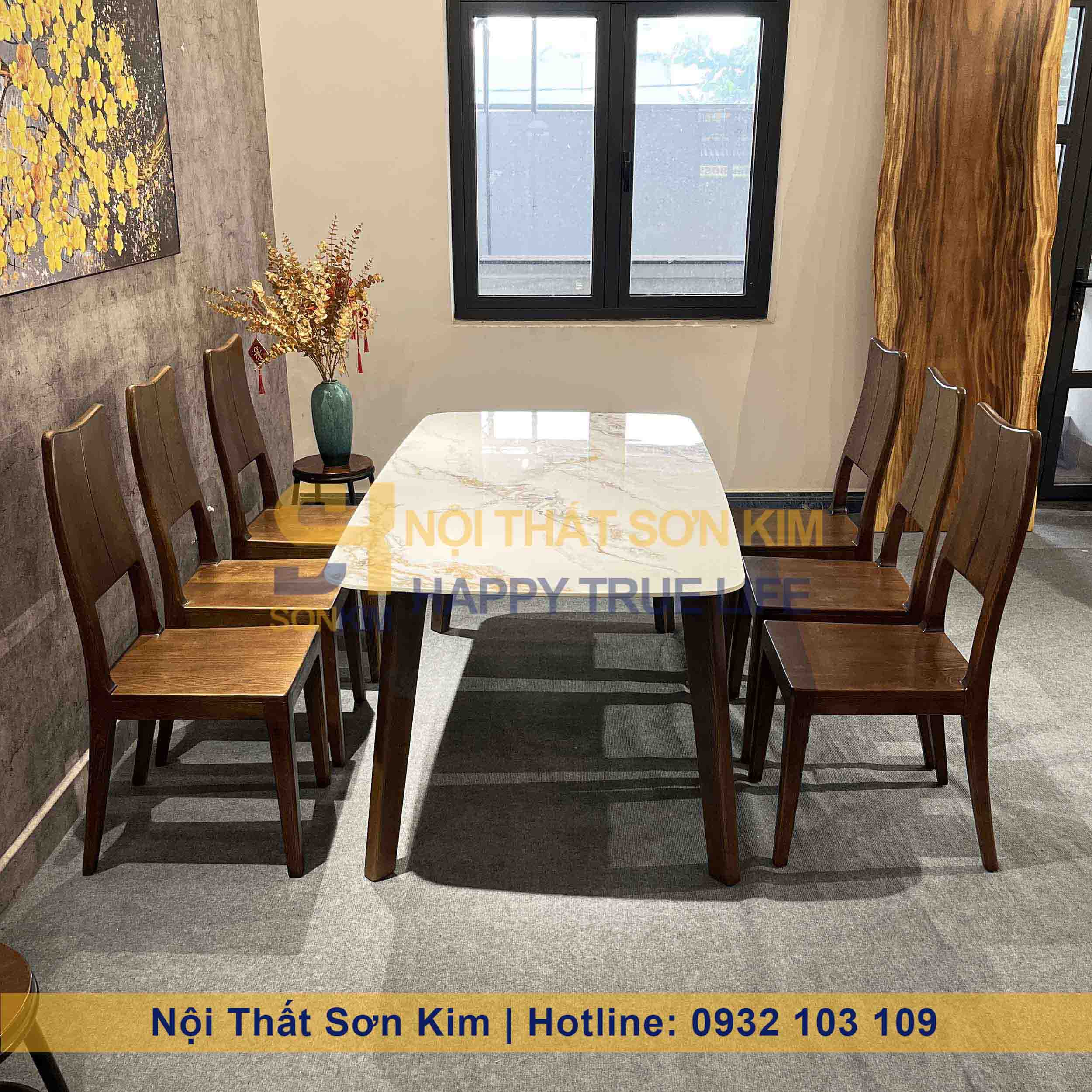 Bộ Bàn Ghế Ăn Gỗ Sồi Mới BGA53