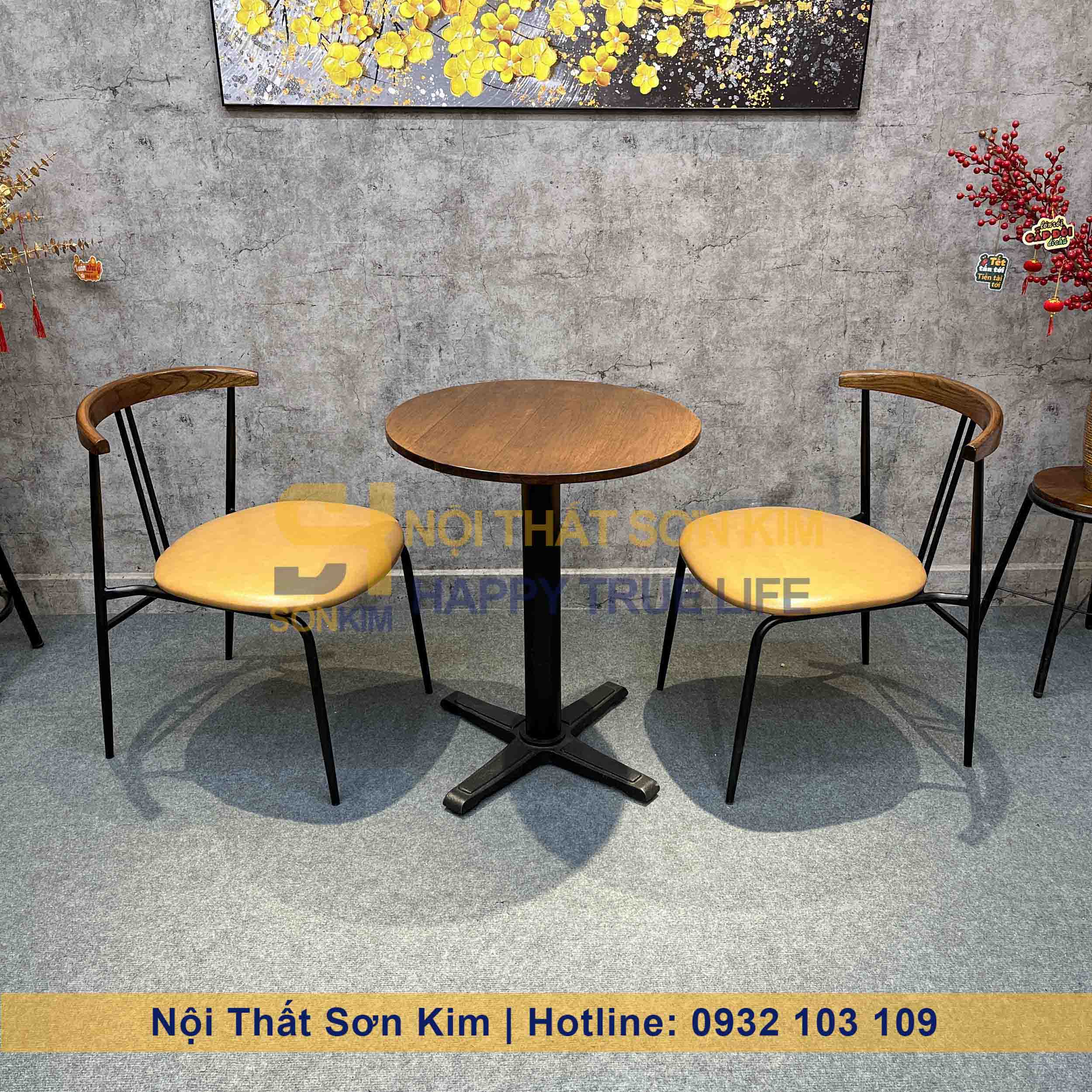 Bộ Bàn Ghế Café Violin Sơn Kim BGC288