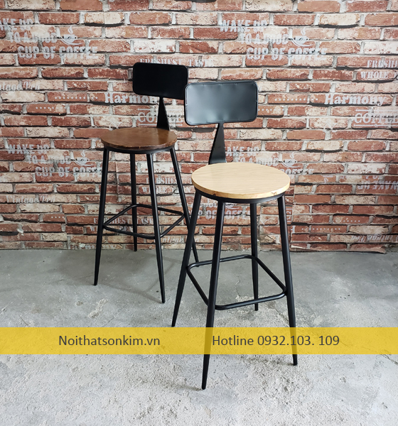 Ghế cafe sắt tròn dành cho quán cafe quán bar