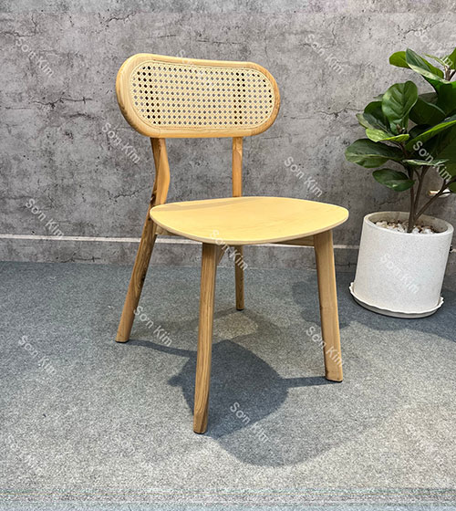 Ghế Cafe Secco GC126 Gỗ Cao Su Màu Tự Nhiên