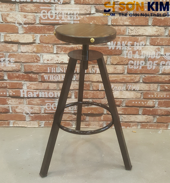 Ghế Đẩu Gỗ Vintage GC45