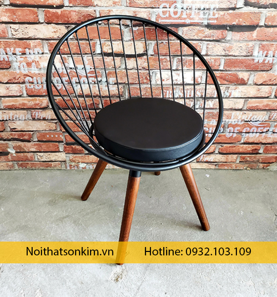 Ghế Sắt Gỗ Cafe GC80