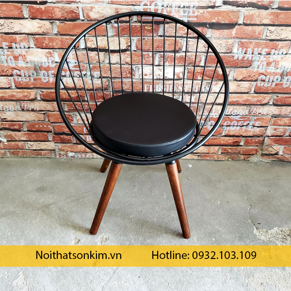 ghế cafe khung sắt tròn