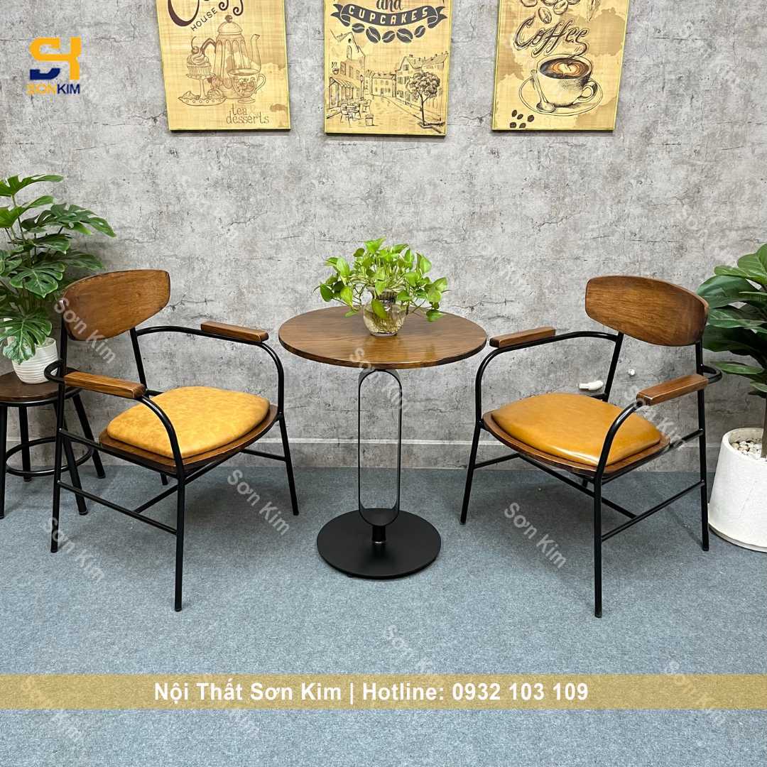 Ghế KIA kết hợp với bàn café Sơn Kim BGC215