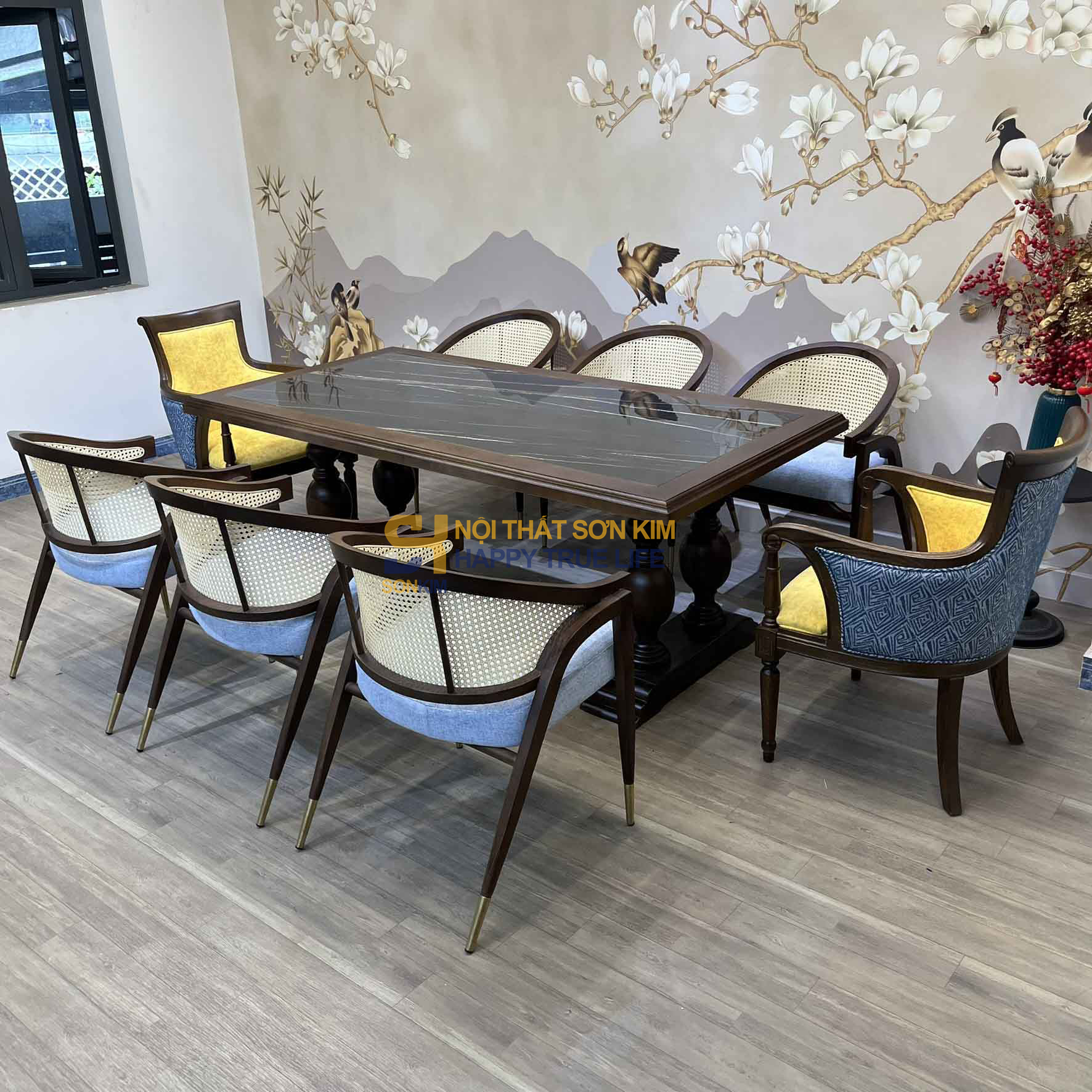 Bộ Bàn Ăn Indochine BGA109